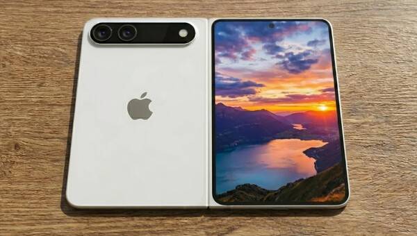 애플의 폴더블 아이폰 렌더링 이미지. / Ice Universe