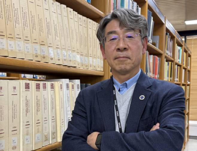 백민훈(62) 한국방사성폐기물학회장이 최근 대전 한국원자력연구원에서 이데일리와 만나 인터뷰를 하고 있다.(사진=강신우 기자)