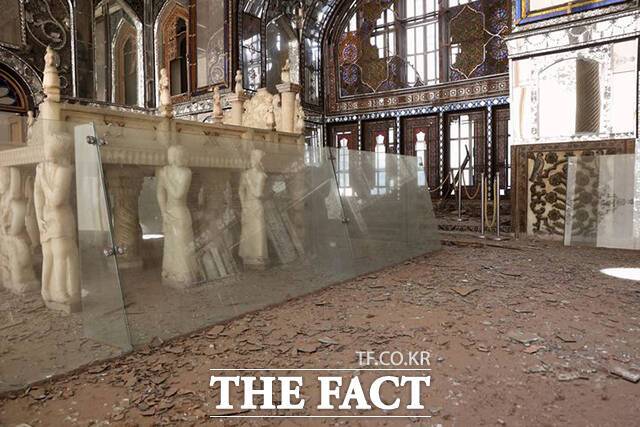 3일(현지시간) 이란 테헤란의 골레스탄 궁전이 미국과 이스라엘의 이란 공습으로 손상되어 있다. /테헤란=신화.뉴시스