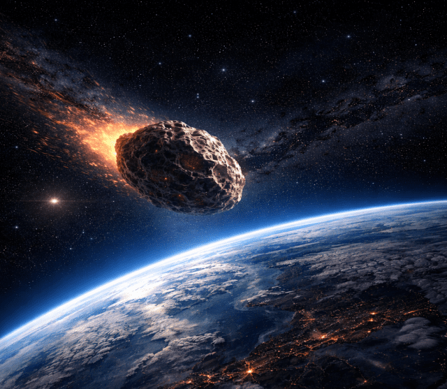 버스 크기의 소행성이 곧 지구 가까이를 스쳐 지나갈 예정이다. (이미지=챗GPT로 생성)