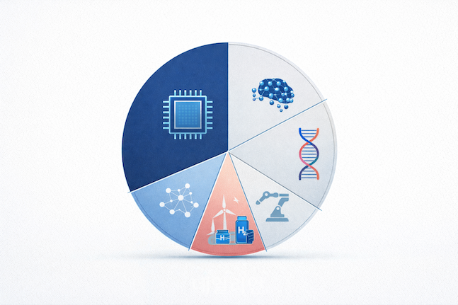 국내 특허 활동은 반도체와 통신 등 ICT 기술에 집중된 구조를 보인다. 인공지능(AI)과 바이오, 친환경 에너지 등 미래 기술 분야의 비중은 상대적으로 작은 것으로 분석된다. ⓒ챗지피티