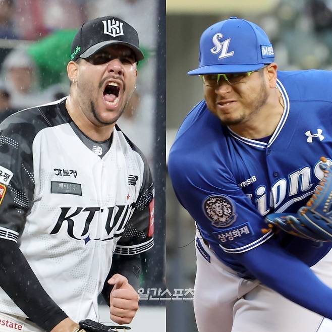 KT 헤이수스-삼성 후라도. IS 포토