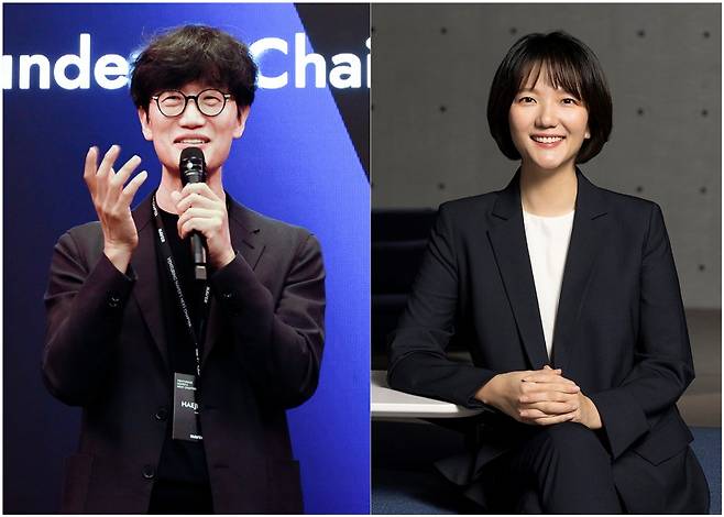 이해진 네이버 의장(왼쪽)과 최수연 대표 [사진=네이버]