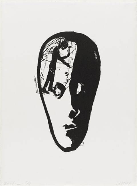 ‘망치질하는 사람이 있는 갈라진 머리, 2,669,857’, 1979~90.