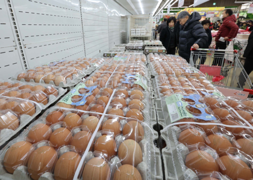 서울시내 한 대형마트에 진열된 계란의 모습. [한주형기자]