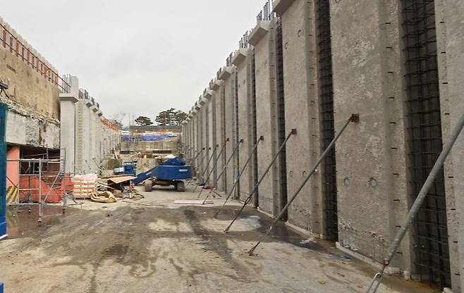 서울 광화문광장 '감사의 정원' 공사현장 사진. /사진제공=서울시