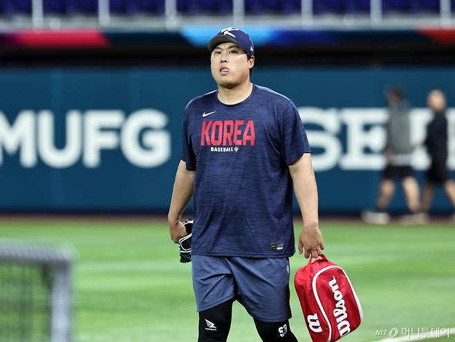 대한민국 야구 대표팀 류현진 /사진=뉴스1