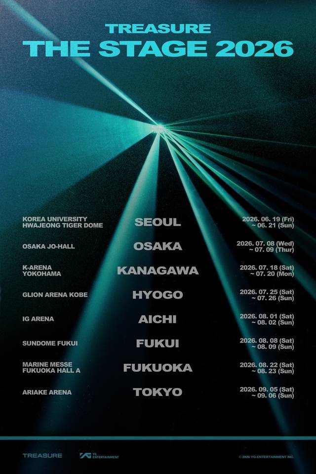 그룹 트레져 팬콘서트 포스터