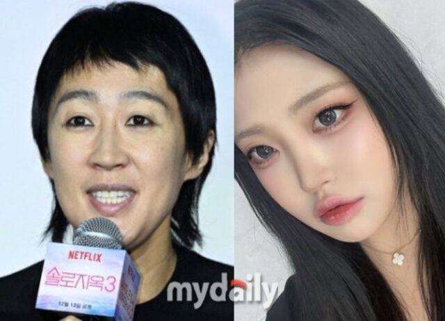 방송인 홍진경(왼쪽), 딸 라엘 양 / 마이데일리 및 라엘 소셜미디어