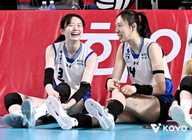 현대건설 김다인과 양효진./KOVO