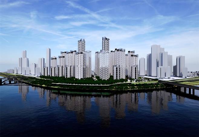 압구정3구역 투시도. [서울시 제공]