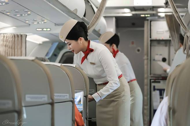 썬푸꾸옥항공 승무원의 서비스