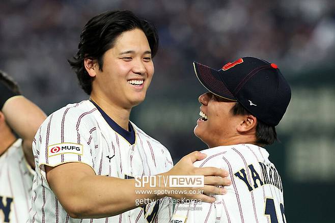 ▲ 오타니 쇼헤이와 야마모토 요시노부.