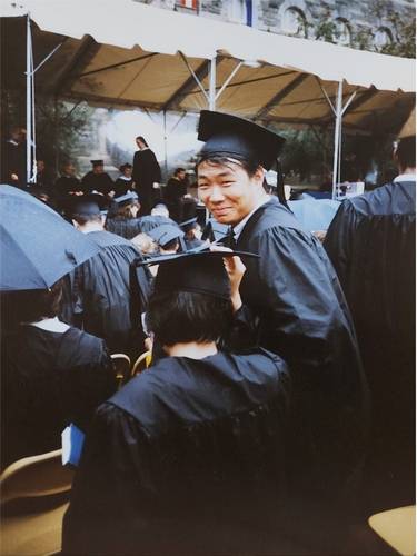 조지타운 대학교 졸업식에서 김진우 박사 [본인 제공]