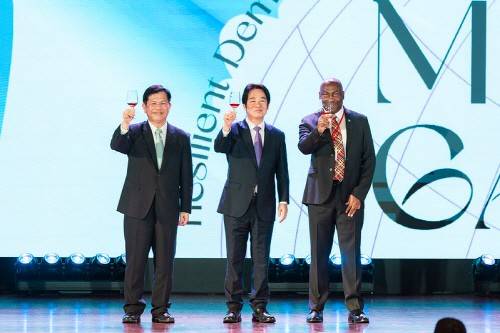 라이칭더 대만 총통(가운데) [대만 총통부 캡처. 재판매 및 DB 금지]