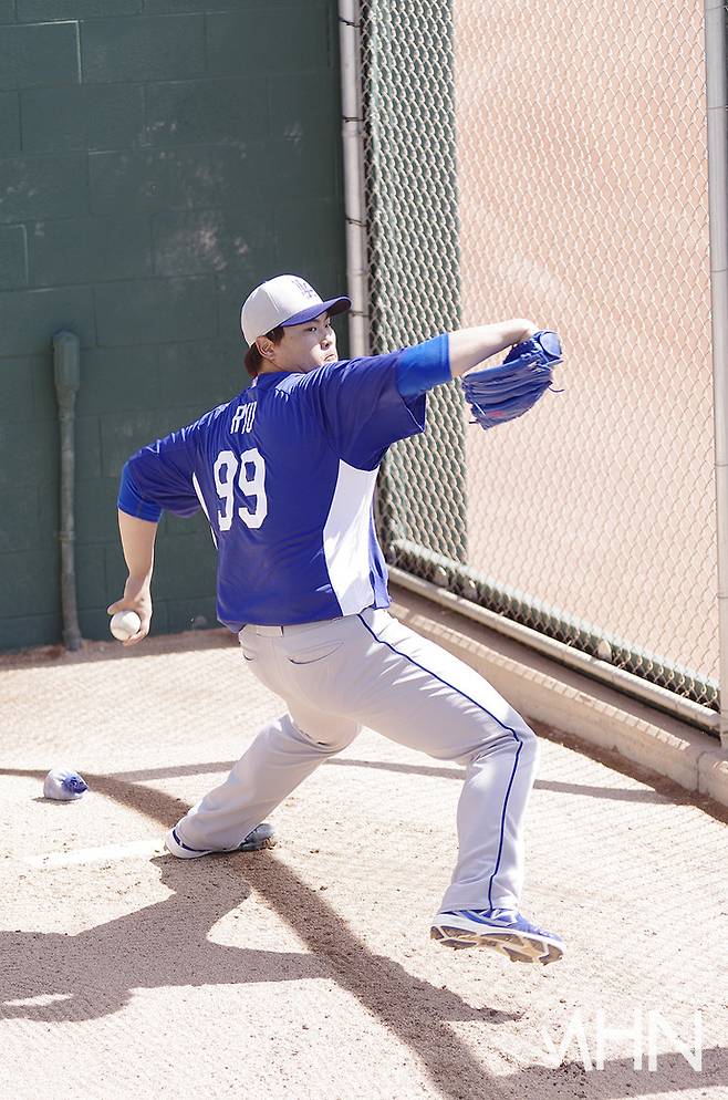 (다저스 시절의 류현진)