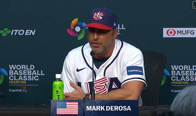 마크 데로사 미국 대표팀 감독. 사진=MLB.com 캡처
