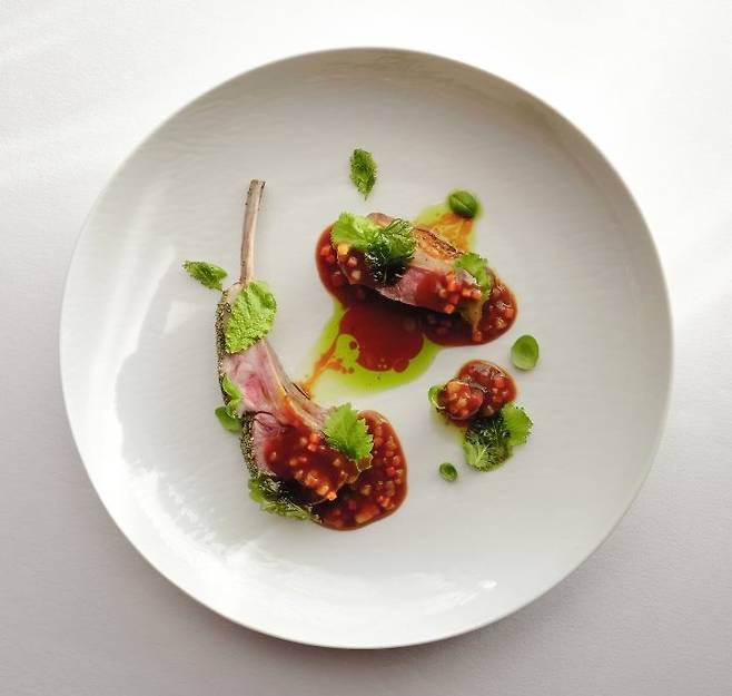 Lamb dish inspired by a lamb stew described in an Ernest Hemingway novel. (L’Amant Secret)