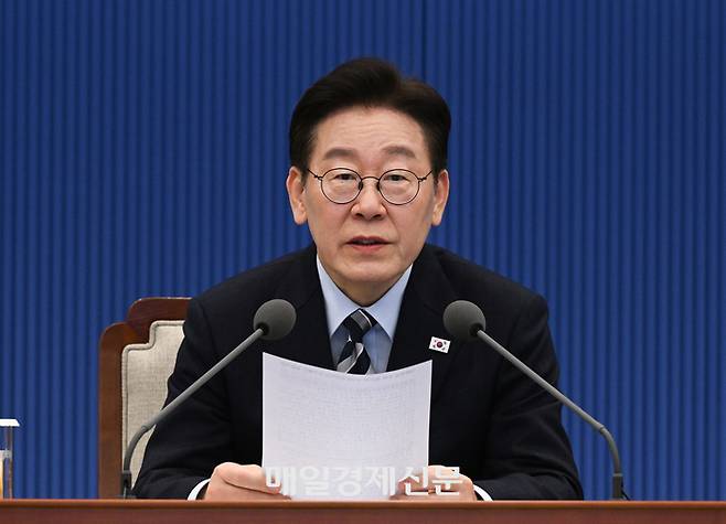 이재명 대통령이 12일 청와대에서 열린 수석보좌관회의에서 발언하고 있다. 2026.03.12. 청와대사진기자단 김호영기자