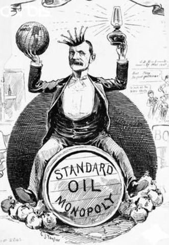 록펠러의 독점을 희화하한 그림