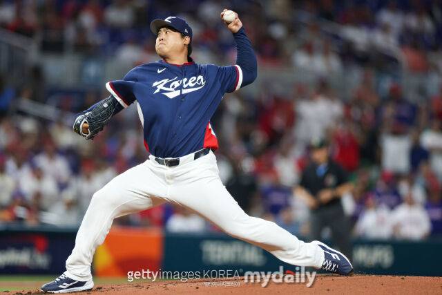 한국 WBC 대표팀 류현진./게티이미지코리아