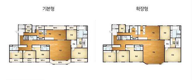 논현라폴리움 240㎡ 타입 내부 구조도. [네이버 부동산]