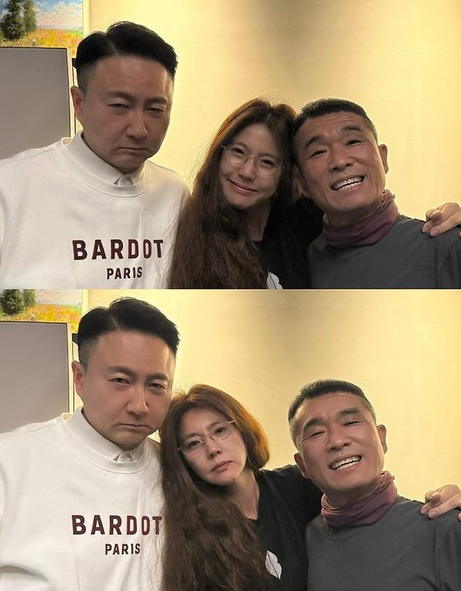 주영훈, 이윤미, 김건모. 사진|이윤미 SNS