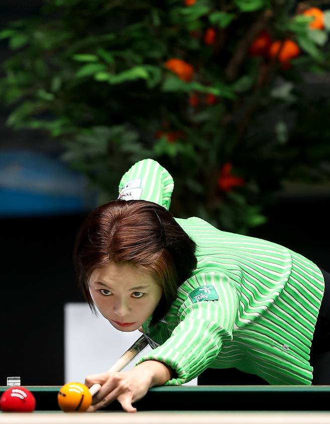 차유람을 제압한 김가영 [PBA 제공. 재판매 및 DB 금지]