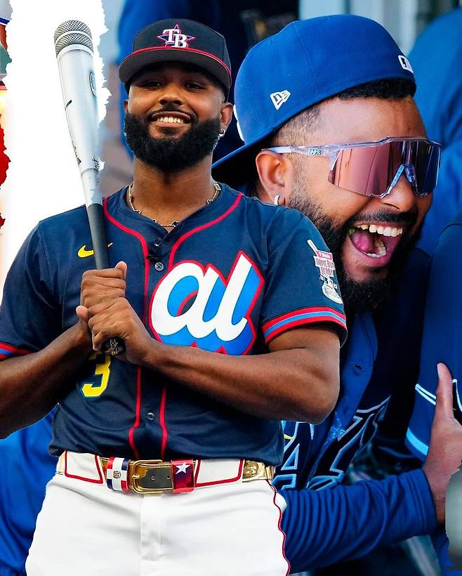 반 클리프 아펠 ‘빈티지 알함브라 네크리스’를 착용한 플로리다 탬파베이 레이스의 주니어 카미네로. @caminero