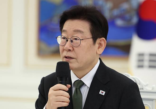 [이재명 대통령, 기업 간담회 발언 (사진=연합뉴스)]