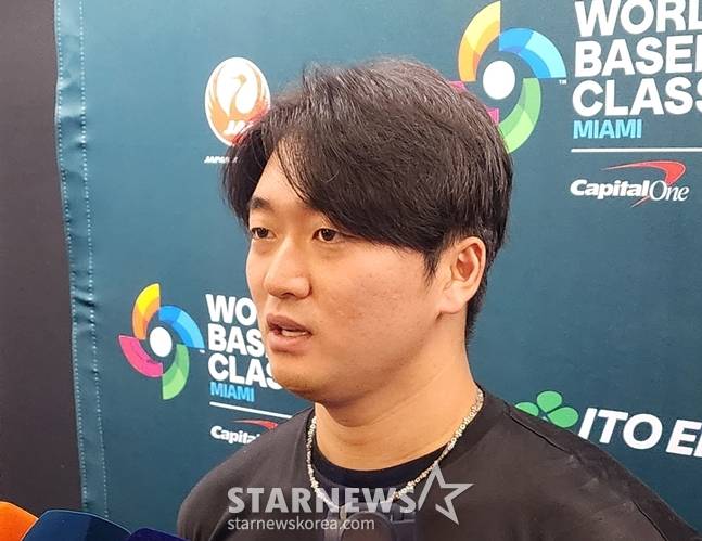 14일 도미니카 공화국전을 마친 고우석의 모습. /사진=박수진 기자