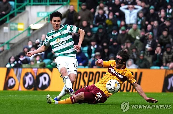 골 넣는 양현준 [AP=연합뉴스]