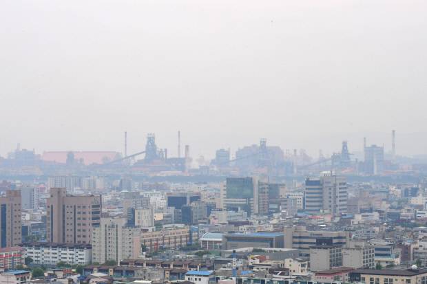 포항시 전경.
