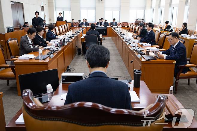 16일 서울 여의도 국회에서 제433회 국회(임시회) 행정안전위원회 제2차 법안심사제1소위원회가 열리고 있다. 2026.3.16 ⓒ 뉴스1 유승관 기자