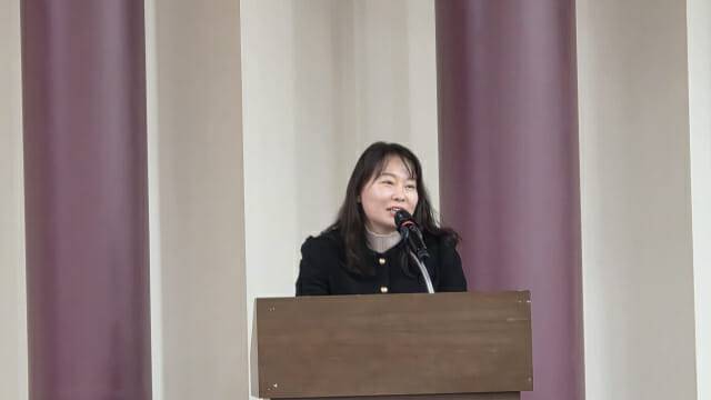 정성미 한국전통문화대학교 교수가 16일 토론회에서 '무형유산 보호를 위한 피지컬 AI 활용 가능성과 과제'를 주제로 발표했다.(사진=지디넷코리아)