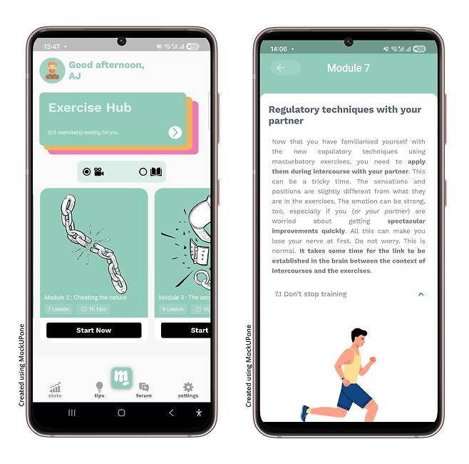 네덜란드 프로그노익스가 개발한 멜롱가(Melonga) 앱의 화면./Prognoix Health BV