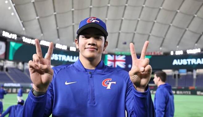 2026 WBC에 출전한 대만 국가대표 린웨이언. 개인 SNS 캡처