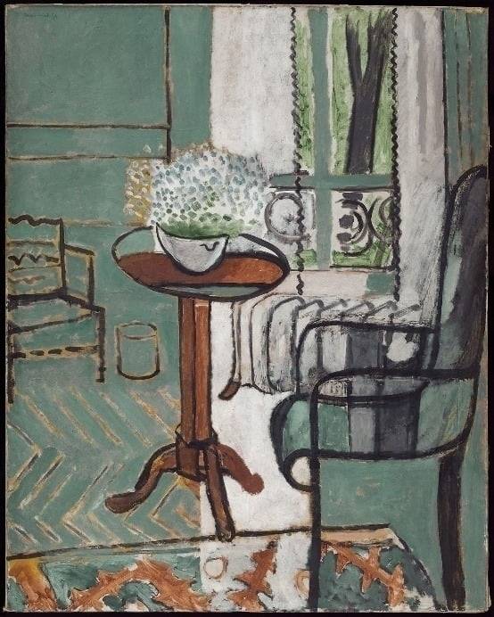 앙리 마티스, 창문, 1916. 디트로이트 미술관, 디트로이트 시 구입품, 22.14
Henri Matisse, The Window, 1916. Detroit Institute of Arts, City of Detroit Purchase, 22.14