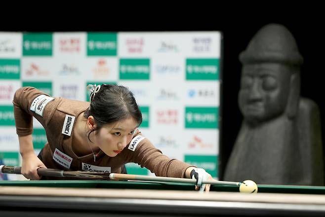 아쉽게 준우승에 머문 ‘얼음 공주’ 한지은. PBA 제공