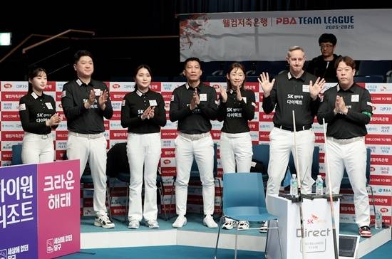 ‘디펜딩 챔피언’ SK렌터카가 5라운드 5경기까지 종합 승점 80을 기록, 하나카드(76점)를 제치고 종합순위 1위에 올라섰다. SK렌터카는 남은 4경기에서 승점5만 추가하면 자력으로 정규리그 1위에 등극한다. (사진=PBA)