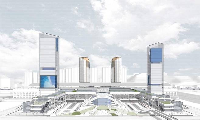 KTX천안아산역 광역복합환승센터 조감도