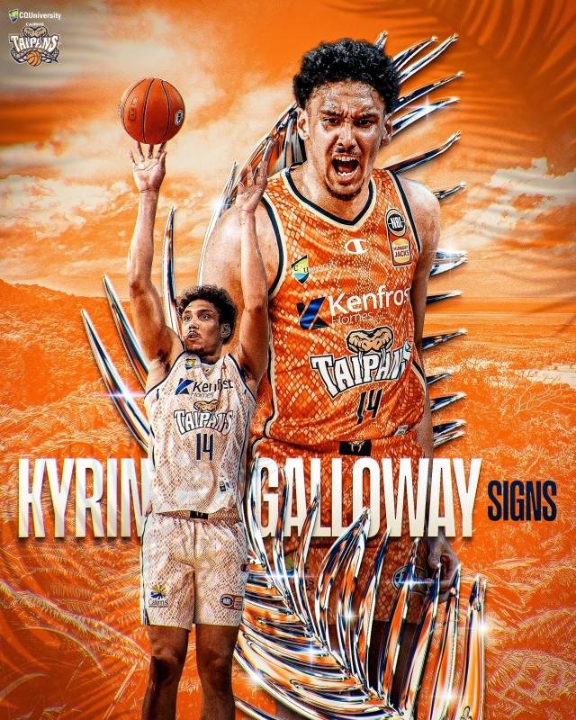 1999년생 갤러웨이는 2020년부터 꾸준히 호주에서 활약한 203cm 포워드다. 지난 2025-26시즌에는 평균 7.6점 4.6리바운드를 기록했고 35.3%의 3점슛 성공률을 자랑했다. 사진=케언스 타이판스 SNS