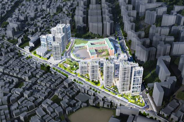 서울시 응암동 675 일대 학교를 품은 지역과 상생하는 열린 주거단지 조감도/사진제공=서울시