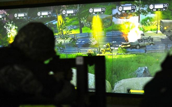 예비군들이 영상모의 사격 훈련을 하고 있다. 기사와 직접적인 관련 없는 자료사진. 2026.03.03.뉴시스