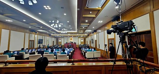 대구광역시의회 본회의 모습 ⓒ시사저널 김성영