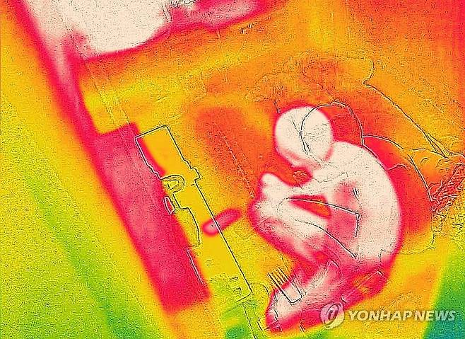 폭염이 이어진 작년 7월 9일 서울 한 쪽방촌을 열화상 카메라로 촬영한 모습 [연합뉴스 자료사진]