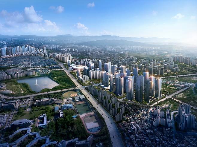 수원 경제자유구역 조감도. 사진=수원시