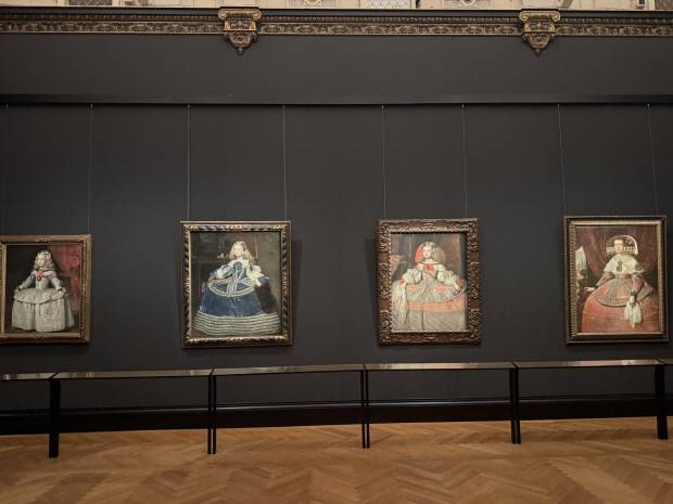 비엔나 미술사 박물관의 대표작 가운데 하나인 디에고 벨라스케스의 ‘마르가르타 테레사 공주 초상화 연작’.