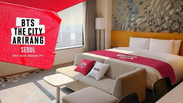 서울드래곤시티와 BTS 협업 객실 패키지 이미지. [제공=서울드래곤시티]
