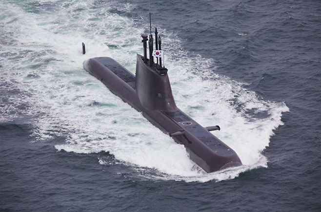 한국 해군의 손원일급(1800톤) 잠수함. (사진=해군)